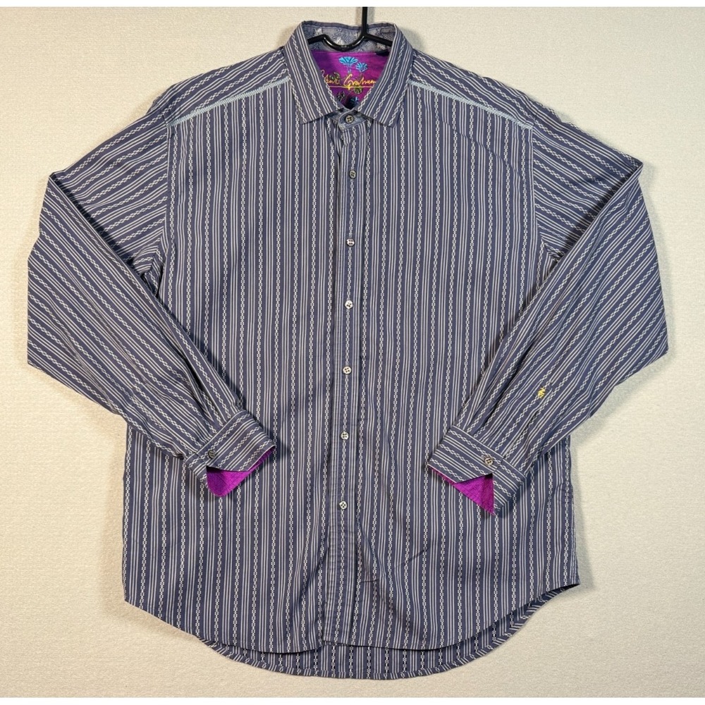 Robert Graham Men's Button Down Shirt - Dark - Size XL - Very Good Condition